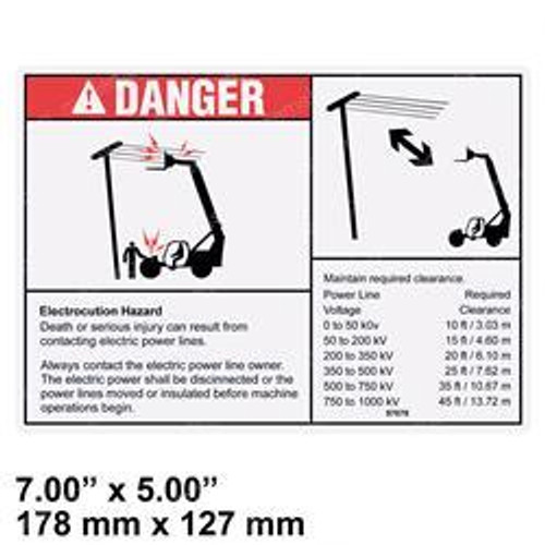 97676: Aftermarket Genie Decal Danger Electrical Hazard 97676: Aftermarket Genie Decal Danger Electrical Hazard