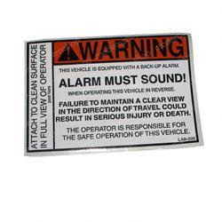 L500445: Aftermarket Mustang Decal-backup Alarm Warn