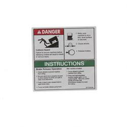 T107029: Aftermarket Genie Decal - Brake Release Operator