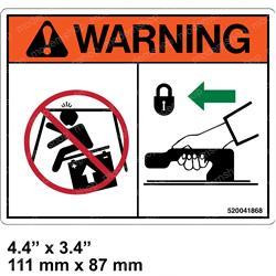 520041868: Aftermarket Yale Decal - Warning