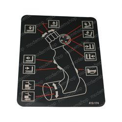 412-174: Aftermarket Raymond Forklift Decal-Reach Tilt Shift