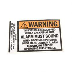 500-0938: Aftermarket Electronics (SMH) Oper. Warning-alarm Must Sound