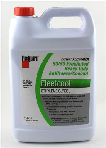 CC8974 | Fleetguard Fleetcool Premix 50/50 Gal | The Modern Shop