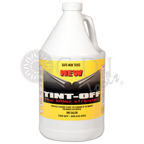 Tint Off Gallon (GT2009) 
Ready to use and specially formulated for the window film industry to make tint removal a snap. 1 Gallon.