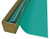 A roll of Light Aqua-colored window film is partially unrolled from a cardboard box.