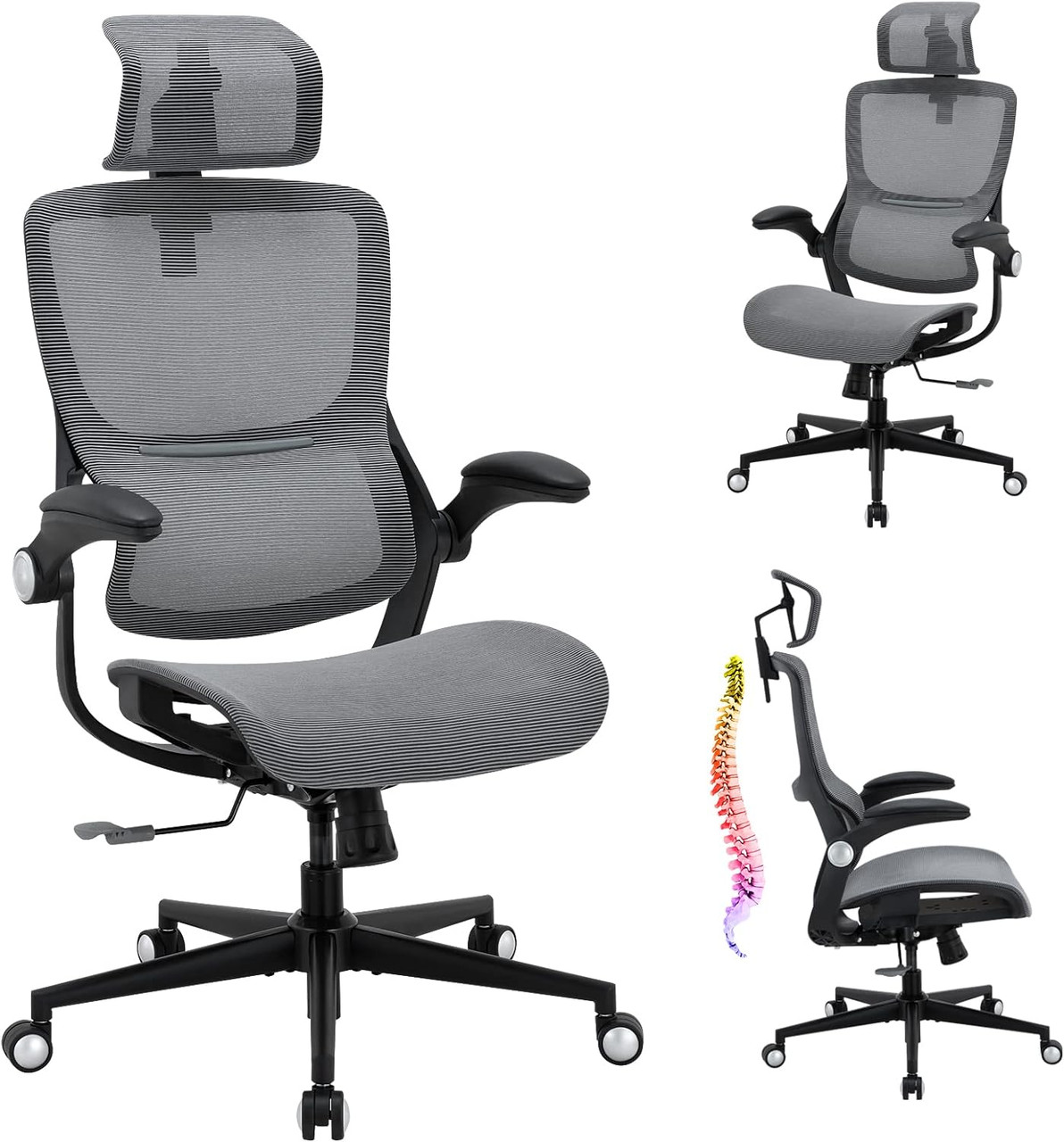 X XISHE Office Chair, Ergonomic Mesh Office Chair, High Back Desk Chair