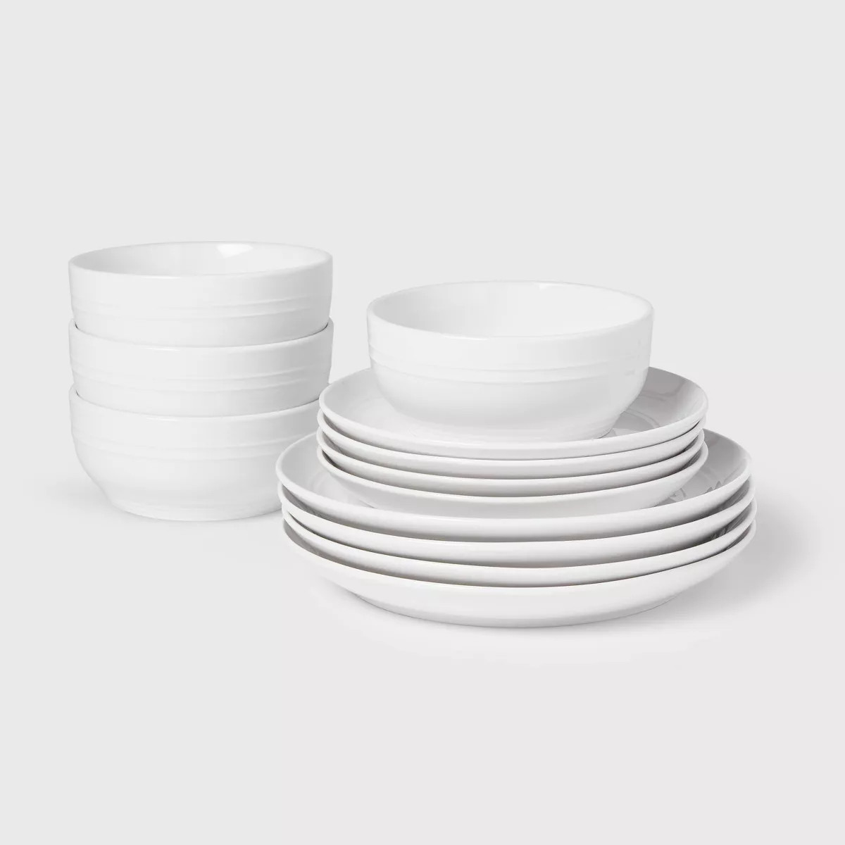 Threshold 12 Piece Westfield Stoneware Dinnerware Set (Bay 30-D)