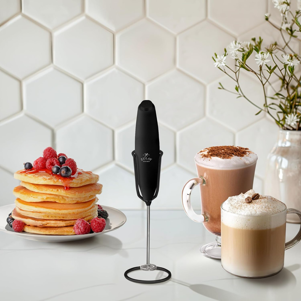 Zulay Kitchen Handheld Executive Series Milk Boss Electric Milk