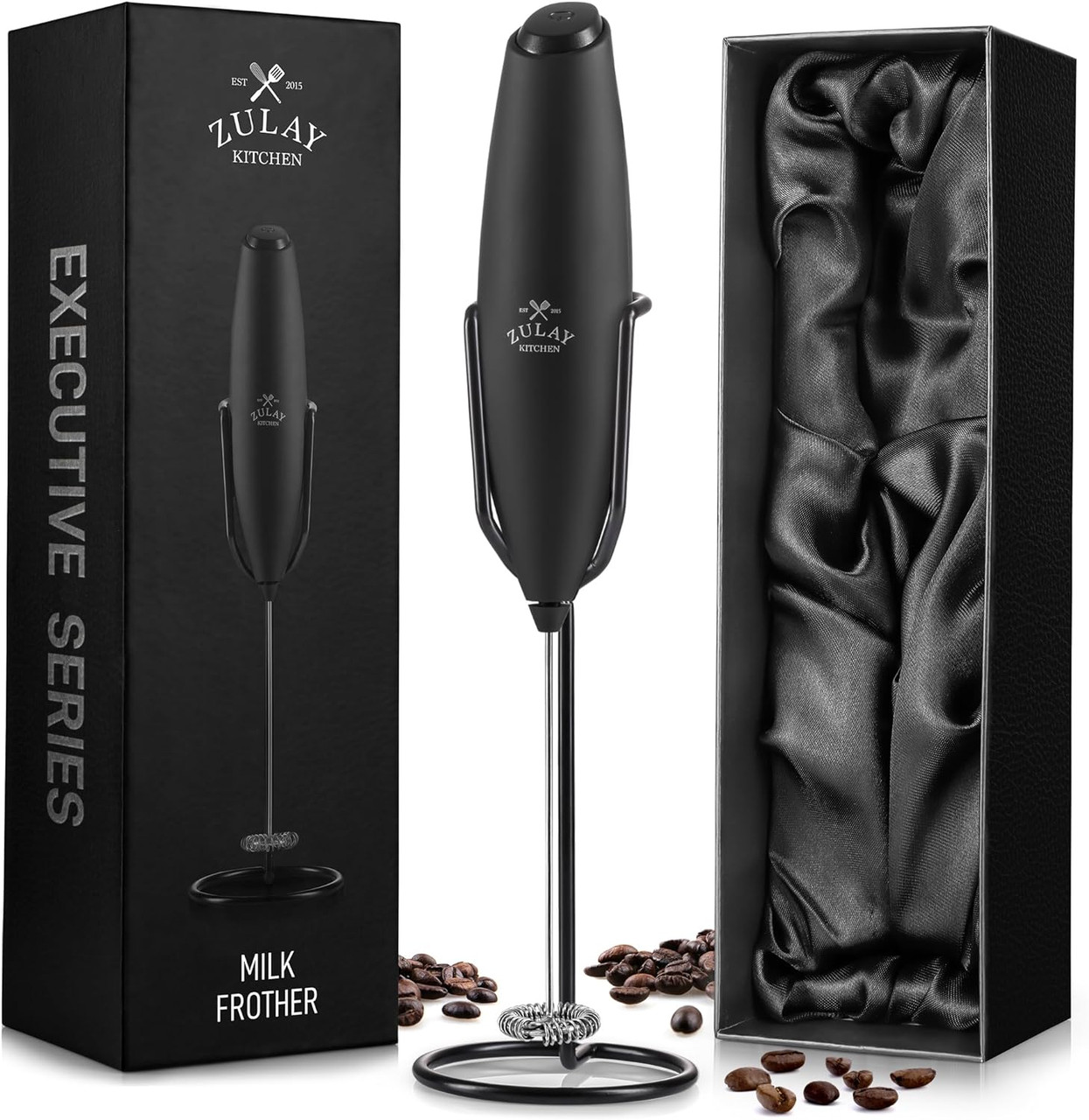 Zulay Kitchen Handheld Executive Series Milk Boss Electric Milk