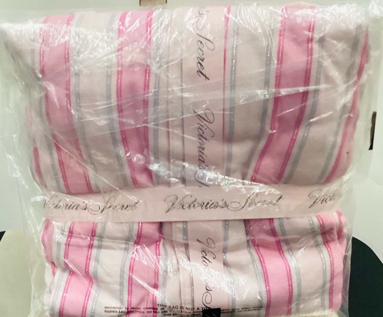 VICTORIA'S SECRET TALL Flannel Animal Print Pink Black White