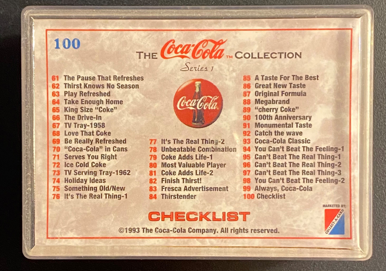 1993 Coca Cola Collector Cards- Series 1 Set (BK-1)