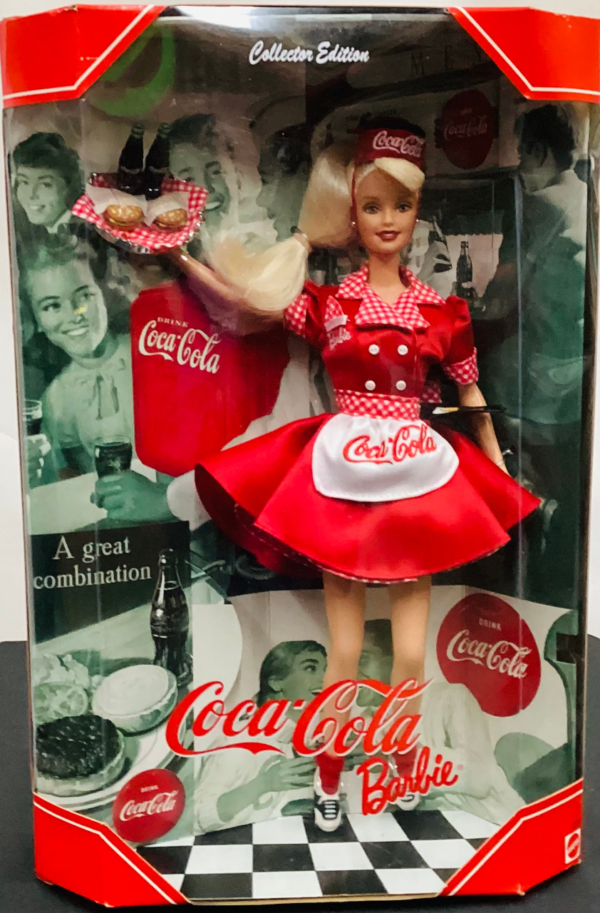 Mattel Year 1998 Barbie Collector Edition: Coca-Cola Barbie as a