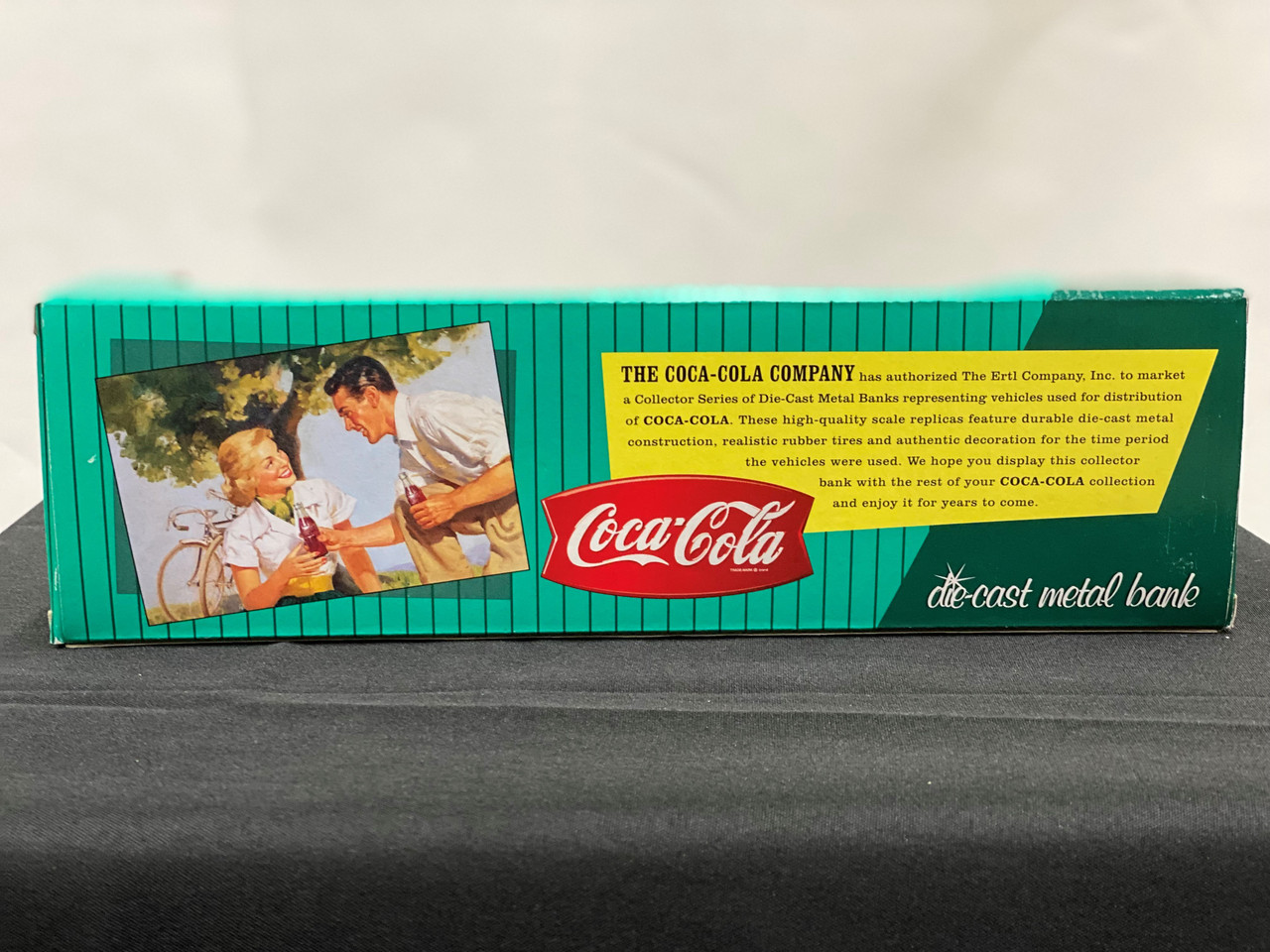 Coca Cola Vintage 1996 Die Cast Metal Tractor Trailer Bank (BK-2)