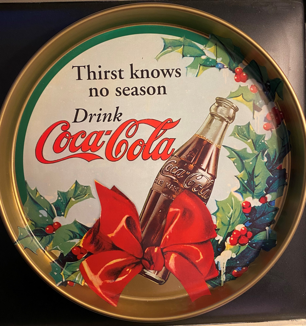 Christmas Coca Cola Tray