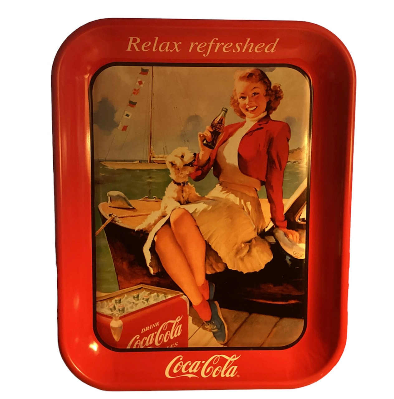 2 Coca Cola Commemorative Trays- Set 2D