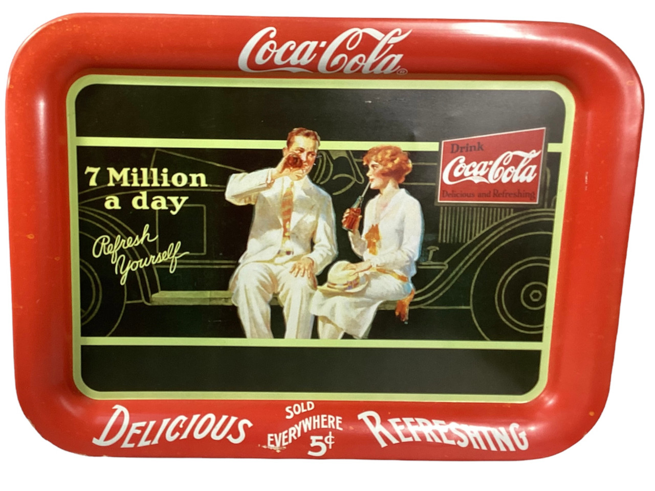 Two Coca Cola Tin Trays- Set 1B