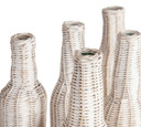 Woven White Bottle Vases, Set of 5 (Bay1C)