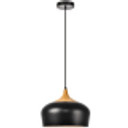 Black/Natural Wood Pendant Light LDPD2004  (Bay8-D)