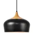 Black/Natural Wood Pendant Light  LDPD2005   (Bay8-D)