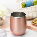 Shimmer Rose Gold Stemless Wine Cup 12oz (Bay 8-D)