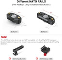SmallRig NATO Rail with Locating Screw for ARRI 35mm BUN2501B  (F26)