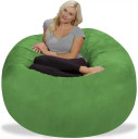 Chill Sack Giant 5' Memory Foam Furniture Bean Bag  with Soft Micro Fiber Cover - Lime (RBay 3-C)