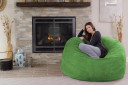 Chill Sack Giant 5' Memory Foam Furniture Bean Bag  with Soft Micro Fiber Cover - Lime (RBay 3-C)