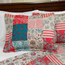 LHC Mallory Full-Queen Classic Patchwork Quilt Set with Pillow Shams (Bay 1-B)