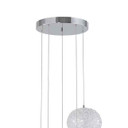 Allen + Roth LED 5-Light Tiered LED Hanging Pendant Crystal Shades Light (TBay-1)