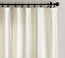 Riviera Striped Linen/Cotton 2 Panel  Curtain Set  (GBay3-A)