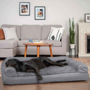 FurHaven Plush & Suede Full Support Orthopedic Sofa Dog Bed (RBay5-A)