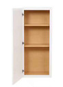 Hampton Bay Shaker 18 in. W x 12 in. D x 42 in. H Assembled Wall Kitchen Cabinet in Satin White (RBay3-A)