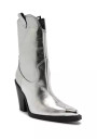 Silver Skylar High Block Boots Women's 10M (SRackD)