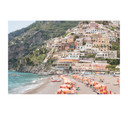 Beach Days in Positano Framed Print by Rebecca Plotnick (RBay- 1B)