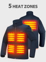 Ptahdus Men's X-Large  Heated 5 Zone Navy Blue Jacket (BC-Top Shelf)