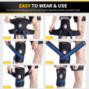 Cambivo Knee Brace with Side Stabilizers- X-Large (D-27)