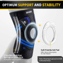 Cambivo Knee Brace with Side Stabilizers- X-Large (D-27)