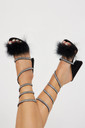 Analeah Women's Heeled Sandals Size 9 - Black (Case)