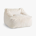 Large Modern Ivory Bean Bag Polar Bear Lounger (T-Bay-1)