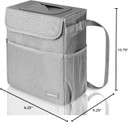 Leopard-Print Gray Car Trash Can with Lid – 2 Gallon Capacity (Bay 13-D)