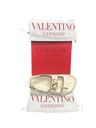 `Valentino VLogo Ivory Leather Sandal Women Size 8 US/ 38 EUR (SRack-E)