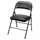 Black Vinyl Padded Folding Chair (RBay3-B)