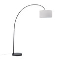 79" Overarching Linen Shade Floor Lamp (Floor)