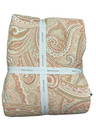 Levtex Coral 3 Piece Spruce Paisley Reversible Full/Queen Quilt Set ( M Bay 1-B)