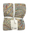 Levtex Kasey Damask 3 Piece Reversible Full/Queen Quilt Set (M Bay 1-B)
