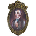 Lighted Halloween Hanging Skeleton Decoration – Animated Haunted Portrait (TBay-1)