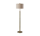 Adesso Barton 57"  Adjustable Antique Brass Floor Lamp (Floor)