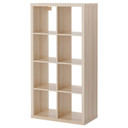 IKEA KALLAX 2 Row Shelf Unit – Stained Oak | Floor Model Display