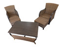 6-Piece Woven Wicker Patio Set – Floor Model Display (No cushions Included) (Floor)