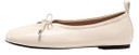 Coutgo Women’s Ballet Flats – Cream White | Size 8.5 (Case)